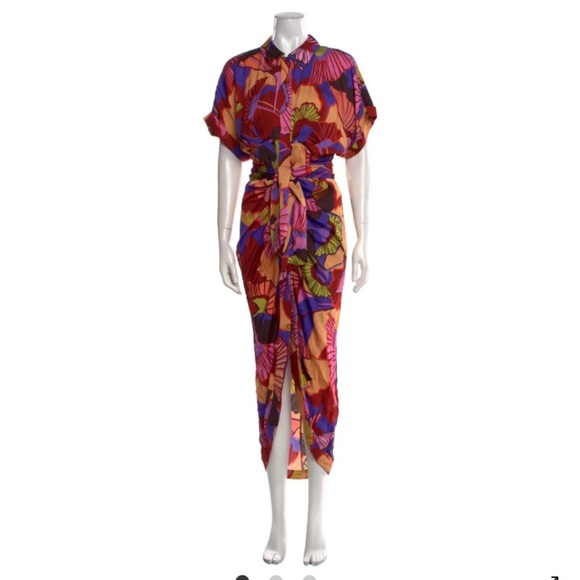Le Superbe Floral Multicolor Maxi Dress - Picture 1 of 5